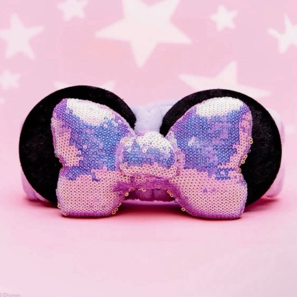The Crème Shop Minnie Mouse 3D Teddy Headyband - Purple NWT - Picture 2 of 4
